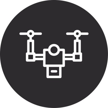 Drone simgesinin vektör illüstrasyonu