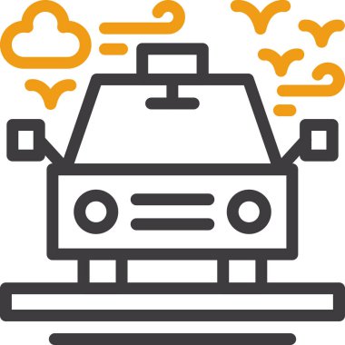 araba klima simgesi dosya ana hatları biçiminde