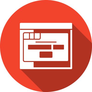 websitesi simgesi vektör illüstrasyonu