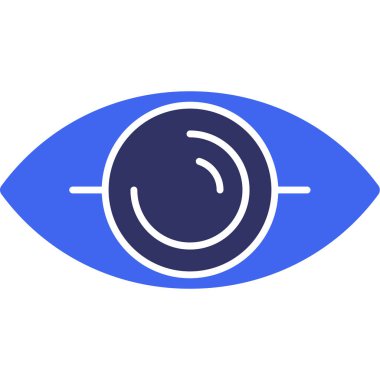 Göz simgesi vektör illüstrasyonu