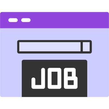 Bilgisayar ekranı. Web simgesi basit illüstrasyon