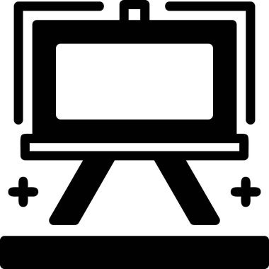 Sanat galerisi ikonu vektör illüstrasyonu