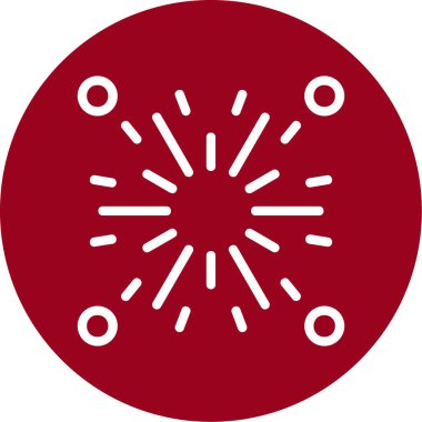 Havai fişekler, web simgesi, vektör tasarımı