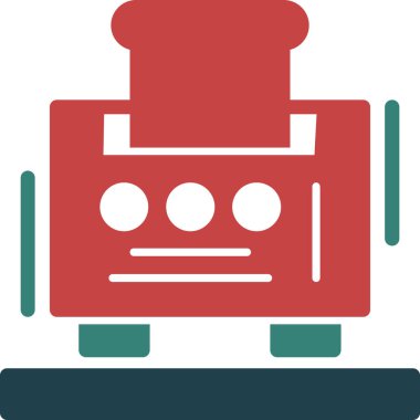 tren. Web simgesi basit illüstrasyon