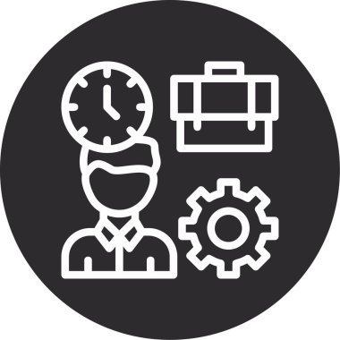 İş ve finans simgesinin vektör illüstrasyonu