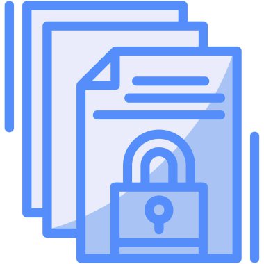 Belge. Web simgesi basit illüstrasyon