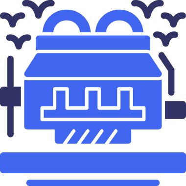 Modern b 'nin vektör illüstrasyonu eksik simgesi