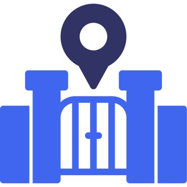 Harita. Web simgesi basit illüstrasyon