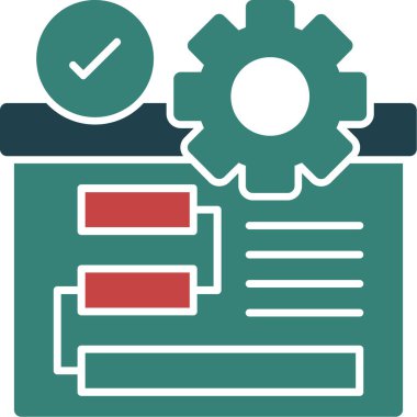 Modern bir simgenin vektör illüstrasyonu