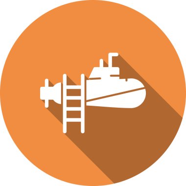 Gemi simgesi vektör illüstrasyonu