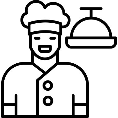 Garson. Web simgesi basit illüstrasyon