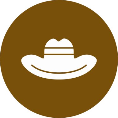 Kovboy. Web simgesi basit illüstrasyon