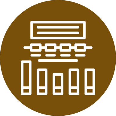 Modern b 'nin vektör illüstrasyonunda müziğin eksik simgesi