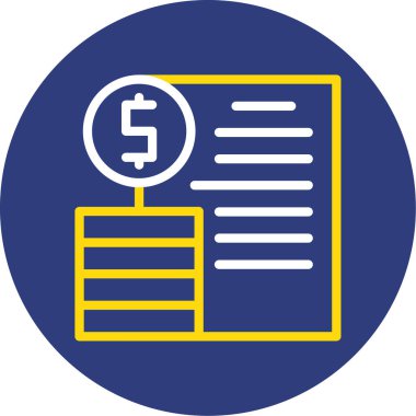 Dolar simgesi vektör illüstrasyonu