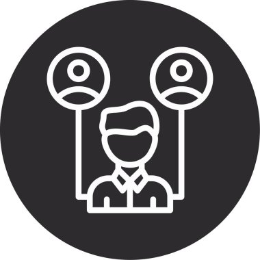 seo modern simgesinin vektör illüstrasyonu