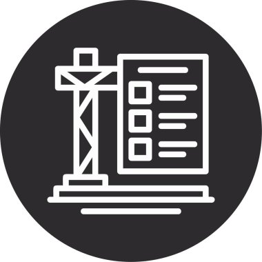 Yapı ikonunun vektör illüstrasyonu