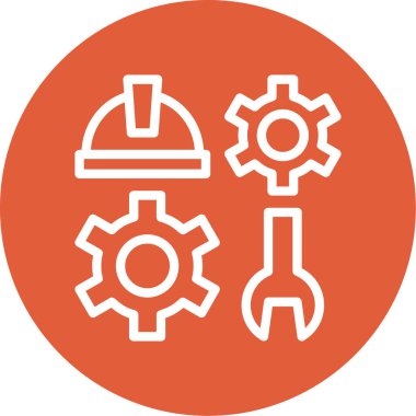 dişli simgesi vektör illüstrasyonu