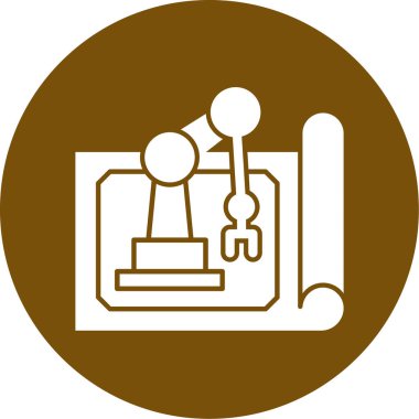 Bir kahve makinesi simgesinin vektör çizimi