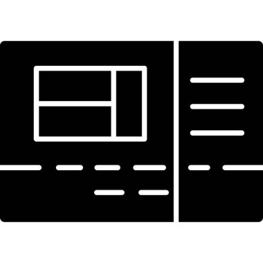 tarayıcı web sayfası simgesi, basit vektör illüstrasyonu