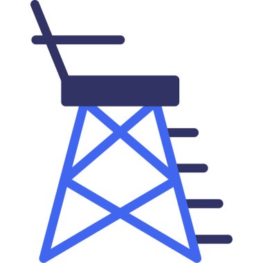 sandalye modern simge, vektör illüstrasyonu