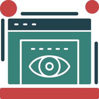 Ağ simgesi. Haberlerin basit bir illüstrasyonu