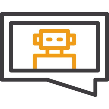 Sohbet iletisi vektör simgesi