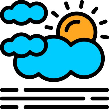 Bulut. Web simgesi basit illüstrasyon