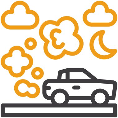 Bulut simgesi vektör illüstrasyonu