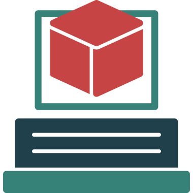 Moda biçimi izole edilmiş arkaplan kutucuğu simgesi