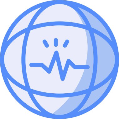 dünya simgesi, vektör illüstrasyonu