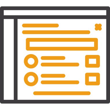 Web simgesi, bilgi işaretinin vektör illüstrasyonu