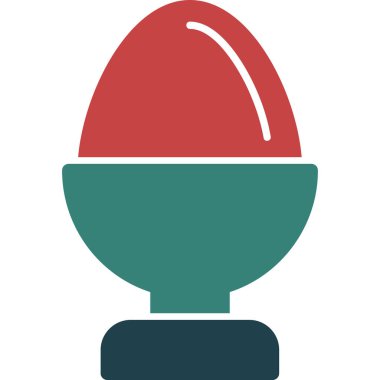 Yumurta. Web simgesi basit illüstrasyon