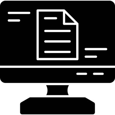 Bilgisayar. Web simgesi basit tasarım