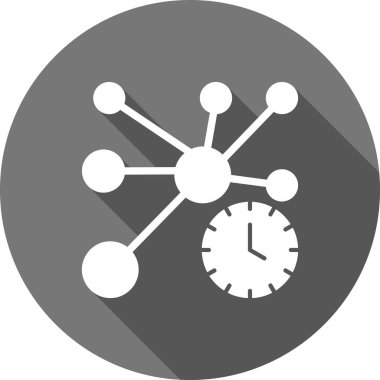 iş zamanı yönetim simgesi sağlam biçimdedir