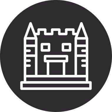 Bir ev simgesinin vektör illüstrasyonu