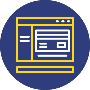 Tarayıcı web tarayıcı simgesi - taslak biçimi