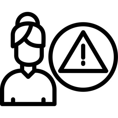 Güvenlik işaretleri, güvenlik şapkası, güvenlik uyarısı, güvenlik uyarısı, vektör satırı simgesi