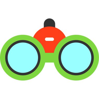 dürbün simgesi vektör illüstrasyonu