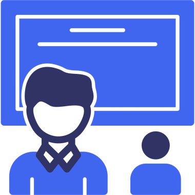 Video konferansı. Web simgesi