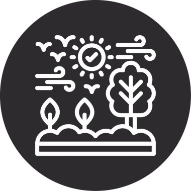 Bir çelenk simgesinin vektör çizimi