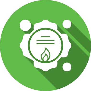 Eko yaprak ikonu vektör illüstrasyonu