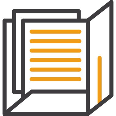 Belge. Web simgesi basit tasarım