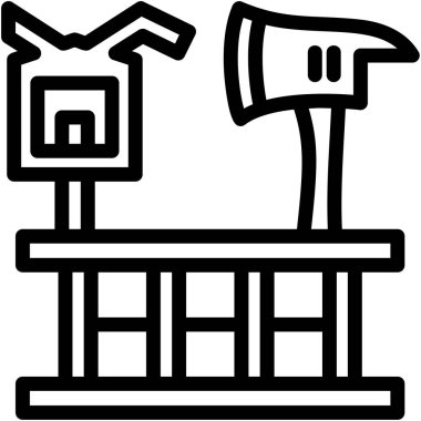 Bina. Web simgesi basit illüstrasyon