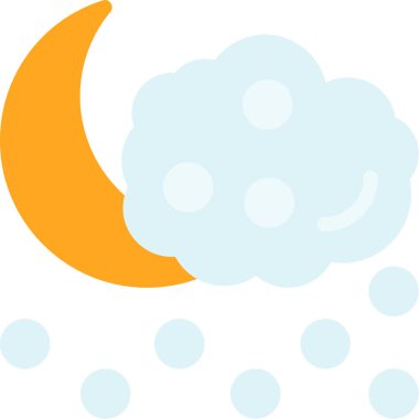 Ay. Web simgesi basit illüstrasyon