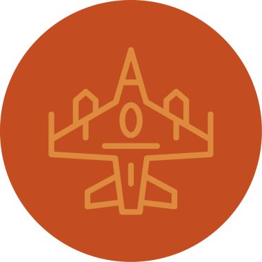 Uçak simgesinin vektör illüstrasyonu