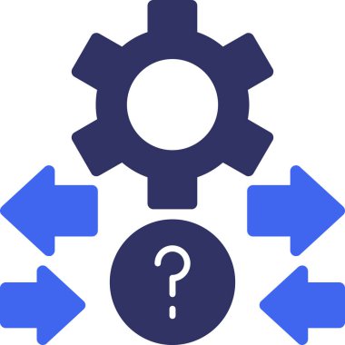 Dişliler. Web simgesi basit illüstrasyon