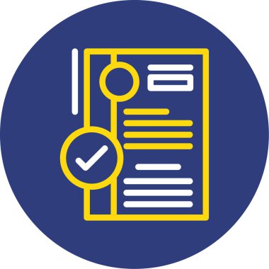 vektör simgesini kontrol et modern basit illüstrasyon