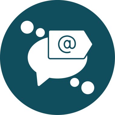 Vektör iletisi Simgesi illüstrasyonu