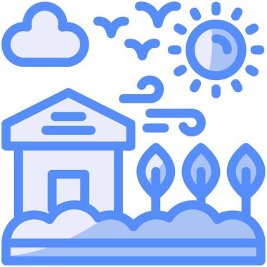 Kiliseye. Web simgesi basit illüstrasyon