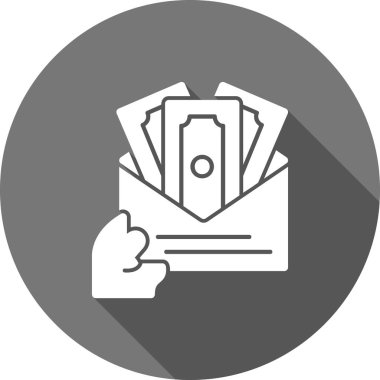 Bir posta simgesinin vektör illüstrasyonu